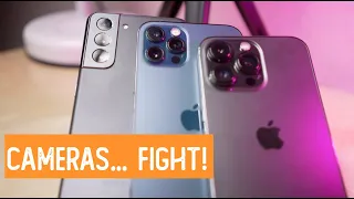iPhone 13 Pro vs iPhone 12 Pro vs Galaxy S21 | Camera Showdown!