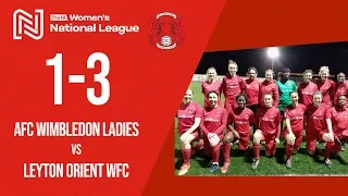 AFC Wimbledon Ladies vs Leyton Orient WFC | FA WNL SE