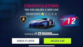 Lamborghini Aventador SV Coupe Unlock || Garage Level 12 || Asphalt 9 Gameplay || XP Gamer