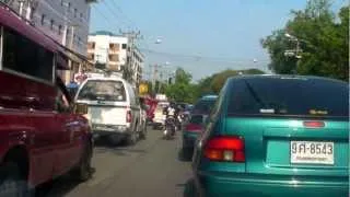 Chiang Mai, Thailand. Driving around the city Vol.2