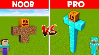 Minecraft NOOB vs PRO: DIRT GOLEM vs THE TALLEST DIAMOND GOLEM! NOOB GOLEM vs PRO GOLEM! (Animation)