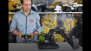 FM1593 Review Huina Excavator RC Controlled 1:14 electric Bagger Ferngesteuert Raupenbagger