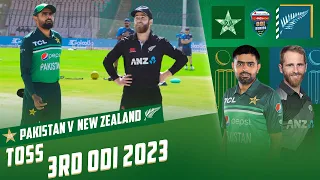 Toss | Pakistan vs New Zealand | 3rd ODI 2023 | PCB | MZ2T