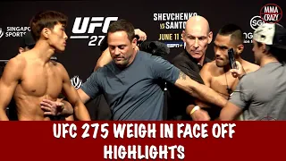 Full UFC 275: Weigh in Face Off Highlights