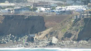Costal erosion in Pacifica, California