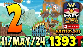 Angry Birds Friends Level 2 Tournament 1393 Highscore POWER-UP walkthrough