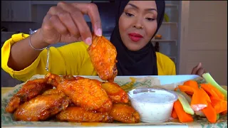 ASMR * WINGSTOP * MANGO HABANERO WINGS * اكل اجنحة الفراخ من مطعم وينق استوب