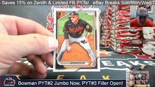 2024 Bowman Baseball Jumbo Pick Your Team #2 8 Box Case Break 5 8 24