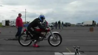 CB125T RC 1/4 mile run at Wroughton