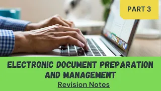 CSEC EDPM| Revision Notes Part 3