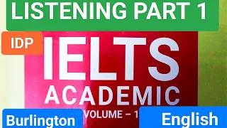 IELTS Listening Part 1 audio (Burlington English) Academic Volume 1