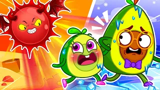 🔥 Hot vs Cold ❄️Play Safe at the Summer Playground || Best Cartoon by Pit & Penny Stories 🥑💖