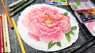 Lets Talk About Handmade Watercolor Paper & Paint a Peony!