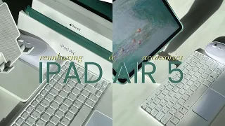 ipad air 5 *re*unboxing [256gb WiFi + cellular] apple pencil & accessories