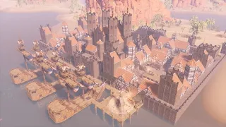 CONAN EXILES building - MEDIEVAL СITY [ Timelapse ] - isle of siptah