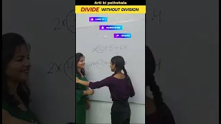 😱Can you Divide without Division?//🤗Easiest Division Trick Ever #shorts #artikipathshala #shortsfeed