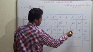 Sieve of Eratosthenes ( Algorithm for prime numbers)