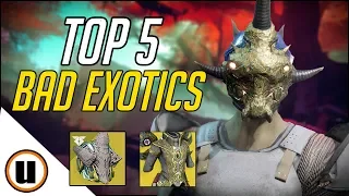 Top 5 Worst Exotics In Destiny | Destiny 2 Forsaken