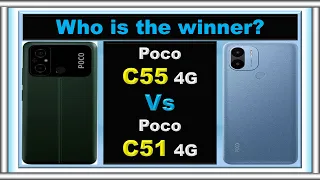 Poco C51 Vs Poco C55 Comparison @CompareSmartPhones1