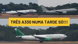 Azul, FAB e Avianca Cargo (Green Livery) aterrissam pela RWY29 do Aeroporto de Manaus!!