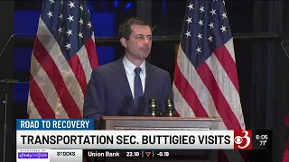 Secretary Pete Buttigieg tours Vt. flooding hotspots