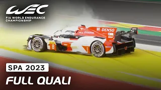 Full Qualifying Session I 2023 FIA WEC 6 Hours of Spa I FIA WEC