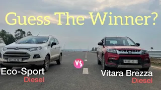 DRAG RACE : FORD ECO-SPORT VS MARUTI SUZUKI VITRA BREZZA 🛞🏁@mohitrathi05