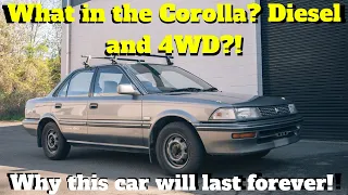 Why this 4WD 5 Speed Diesel Toyota Corolla will last forever.