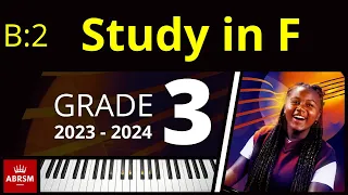 ABRSM Grade 3 Piano 2023 - Study in F No 25 Op. 65  (Loeschhorn)