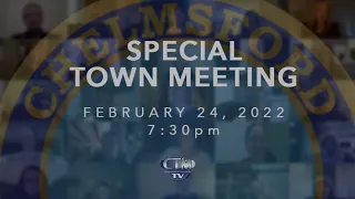 Town Meeting: Special –  February 24, 2022