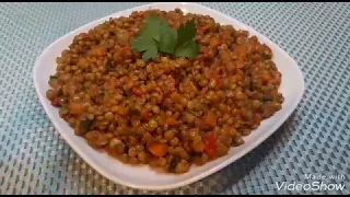 ЧЕЧЕВИЦА С ОВОЩАМИ. ВКУСНО, ПРОСТО И ПОЛЕЗНО.