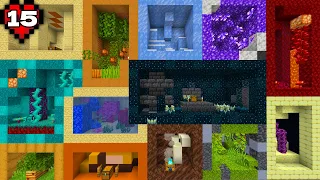 I Rebuilt EVERY Biome in Minecraft Hardcore