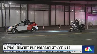 Waymo launches paid robotaxi service in Los Angeles