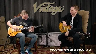 Vintage V100MRPGM and V100AFD Electric Guitars