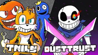 If Corrupted TAILS & STEVEN Met DUSTTRUST SANS (FNF Pibby Animation as UNDERTALE)