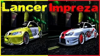 LANCER Evo IX VS IMPREZA WRX STI | Race in NFS Carbon