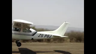 ZS POJ Cessna 210 Short Field Landing Technique - Big Bend, Swaziland 2009