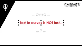 How to convert curves back into editable text in CorelDRAW 2022