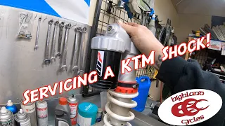 How do you rebuild a KTM shock?