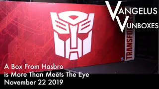 A Box From Hasbro Is More Than Meets The Eye - Nov 22 2019