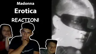 Madonna - Erotica (Official Music Video) REACTION !!! w/ Girlfriend and Friend