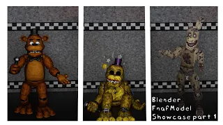 Blender Fnaf Model Showcase inspired by (@ZerrekTheDog)