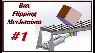 How does a box flipping mechanism work? 3d modeling