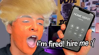 prank calling stores as TRUMP to get a job