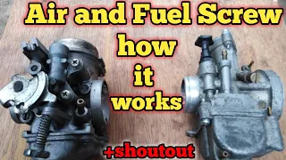 HOW TO TUNE CARBURATOR/FUEL AND AIR SCREW/STEP BY STEP