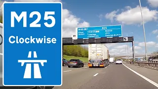 M25 London Orbital Motorway - Complete Lap Clockwise