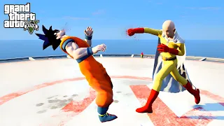 GTA 5 - Goku vs Saitama | Epic Death Battle!!