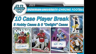 CASES 1+2  -   2023 Bowman Chrome U 10 Case (5Hobby5Delight) Player Break eBay 10/16/23