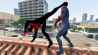 GTA V - Best Extreme Ragdolls And Fails V.76 ( Miles Morales Vs Spider-Man 2099 / Epic Ragdolls )