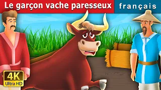 Le garçon vache paresseux | The Lazy Bull Boy Story in French | Contes De Fées Français